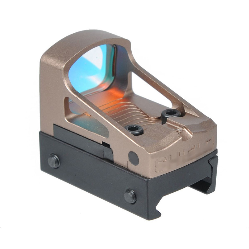 RMS Reflex Mini Red Dot Sight With Vented Mount and Spacers TAN